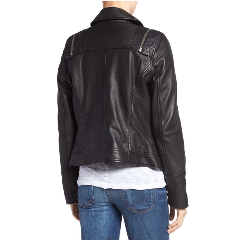 ANDREW MARC Emmy Leather Convertible Jacket Sz XS - Picture 2 of 8